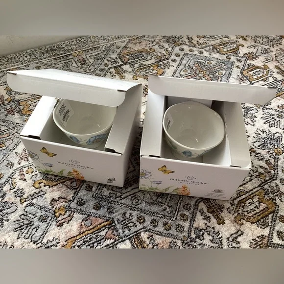 Lenox Butterfly Meadow cup & saucer x 2 - Picture 12 of 16